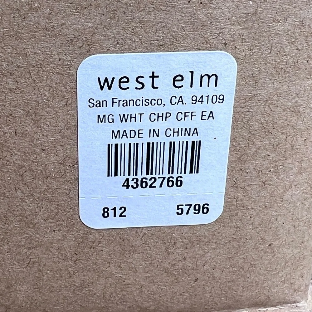 Timothy Goodman West Elm coffee cup mug new limited collaboration red